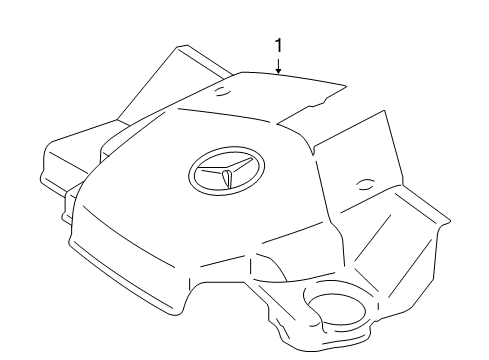 2008 Mercedes-Benz ML350 Engine Appearance Cover