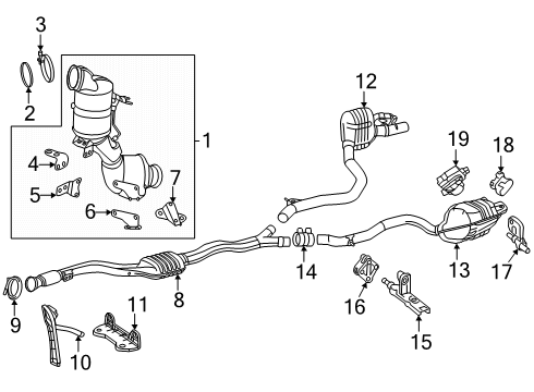 2023 Mercedes-Benz SL43 AMG Exhaust Components