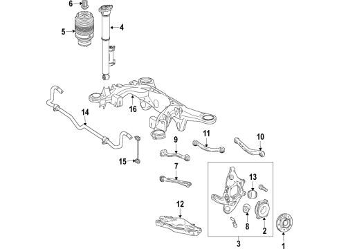 2019 Mercedes-Benz C300 Ride Control - Rear Diagram