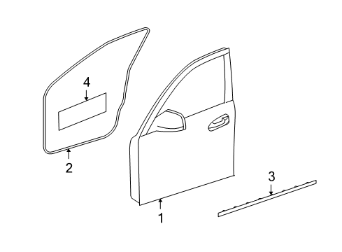 2008 Mercedes-Benz C300 Door & Components