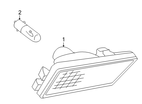 2002 Mercedes-Benz CL55 AMG Signal Lamps Diagram
