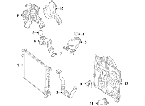 2013 Mercedes-Benz SL550 Cooling Fan Diagram