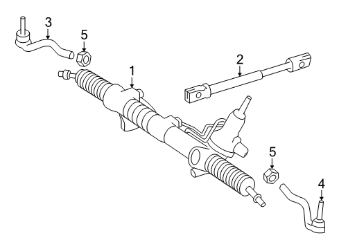 2007 Mercedes-Benz R500 Steering Gear & Linkage
