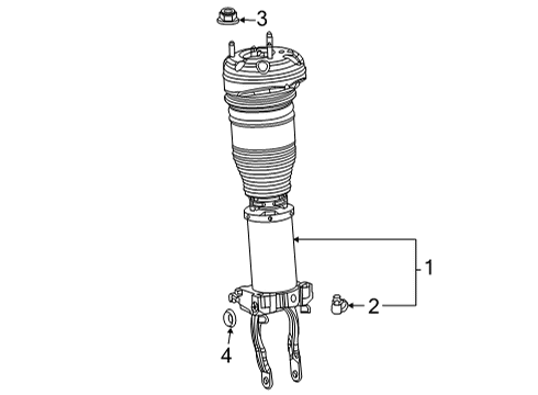 2020 Mercedes-Benz GLE350 Struts & Components Diagram 3