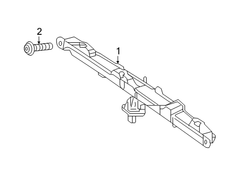 2019 Mercedes-Benz GLA250 High Mount Lamp Diagram for 156-906-96-00