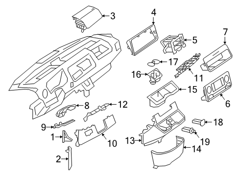 2024 Mercedes-Benz Sprinter 2500 Instrument Panel Components