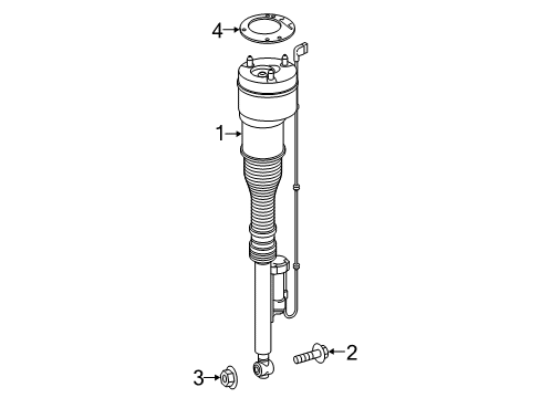 2015 Mercedes-Benz S550e Shocks & Components Diagram 4