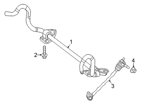 2025 Mercedes-Benz EQS 450+ Stabilizer Bar & Components