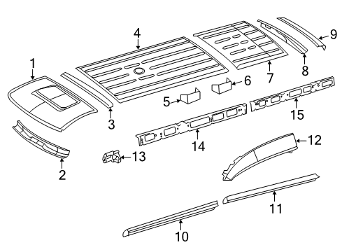 2013 Mercedes-Benz Sprinter 2500 Roof & Components