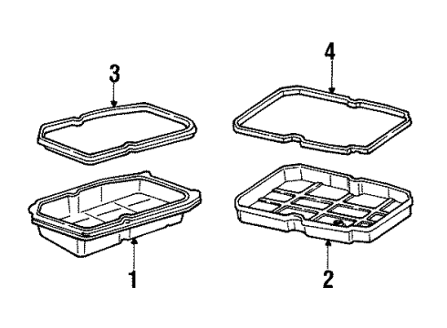 1996 Mercedes-Benz S500 Transmission Components