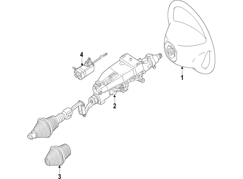 2017 Mercedes-Benz SLC43 AMG Steering Column Diagram