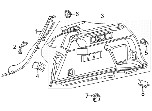2025 Mercedes-Benz GLC63 AMG S E Performance Interior Trim - Quarter Panels