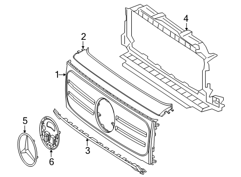 2025 Mercedes-Benz G580 Grille & Components
