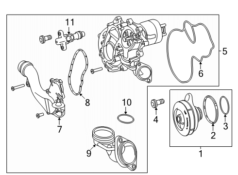 2025 Mercedes-Benz AMG GT 63 S E Performance Water Pump
