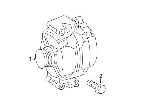 2014 Mercedes-Benz CL550 Alternator Diagram 2