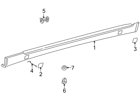2001 Mercedes-Benz E320 Exterior Trim - Pillars