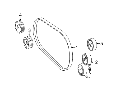 2012 Mercedes-Benz ML550 Belts & Pulleys