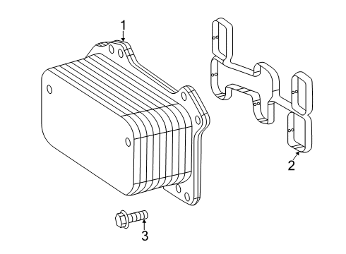 2020 Mercedes-Benz E350 Engine Oil Cooler Diagram