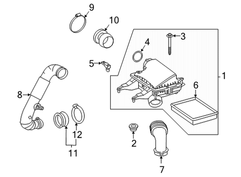 2021 Mercedes-Benz Sprinter 3500XD Filters Diagram