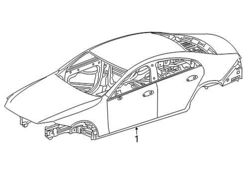 2025 Mercedes-Benz AMG GT 63 S E Performance Body Shell