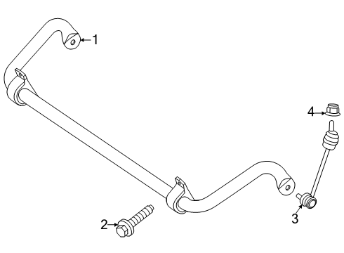 2024 Mercedes-Benz AMG GT 55 Stabilizer Bar & Components