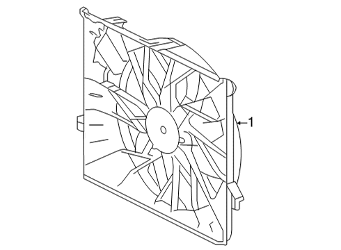2021 Mercedes-Benz GLC43 AMG Cooling Fan Diagram