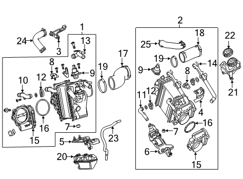 2018 Mercedes-Benz GLC63 AMG Turbocharger Diagram