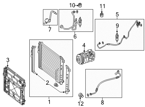 2012 Mercedes-Benz C250 A/C Compressor Diagram
