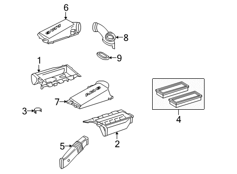 2009 Mercedes-Benz ML63 AMG Filters Diagram
