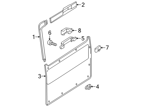 2006 Mercedes-Benz G500 Interior Trim - Back Door