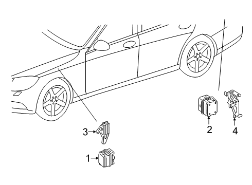 2019 Mercedes-Benz S63 AMG Electrical Components Diagram 12
