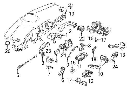 2017 Mercedes-Benz GLE43 AMG Ducts Diagram