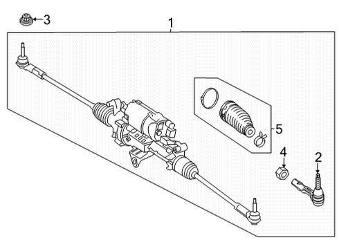 2025 Mercedes-Benz EQS 450+ Steering Gear & Linkage