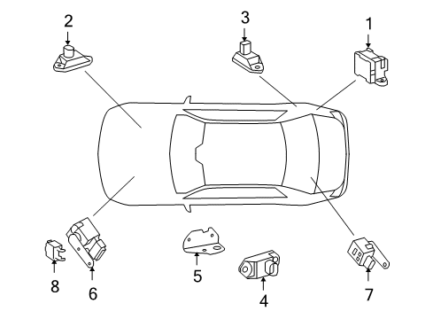 2007 Mercedes-Benz CL550 Electrical Components Diagram