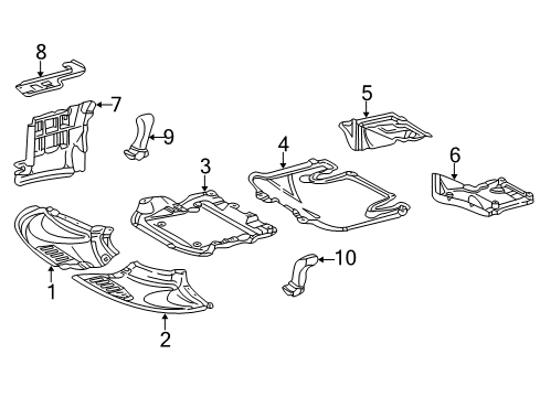 2004 Mercedes-Benz S500 Splash Shields