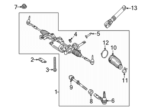2024 Mercedes-Benz C63 AMG S E Performance Steering Gear & Linkage