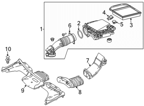 2020 Mercedes-Benz GLC43 AMG Filters Diagram