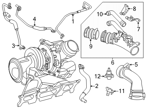 2024 Mercedes-Benz GLC300 Turbocharger Diagram