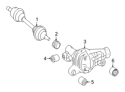 2019 Mercedes-Benz GLE43 AMG Front Axle & Carrier