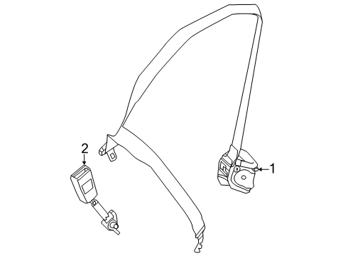 2024 Mercedes-Benz AMG GT 55 Rear Seat Belts