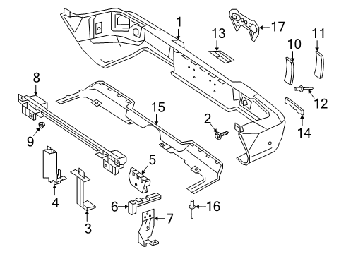 2024 Mercedes-Benz G550 Bumper & Components - Rear Diagram