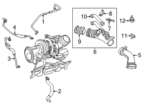 2023 Mercedes-Benz C300 Turbocharger Diagram