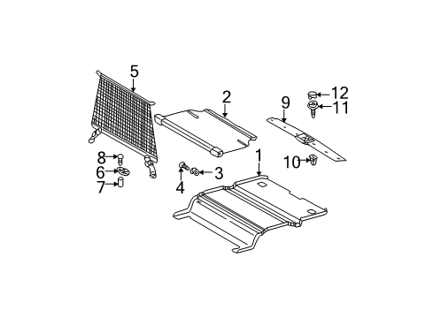 2002 Mercedes-Benz ML500 Interior Trim - Rear Body