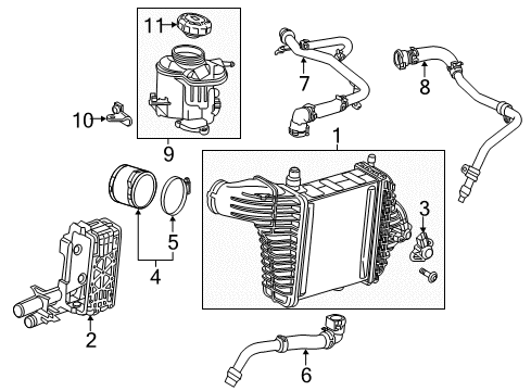 2014 Mercedes-Benz CLA45 AMG Intercooler Diagram