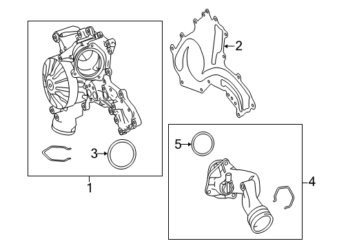 2017 Mercedes-Benz S550 Water Pump Diagram