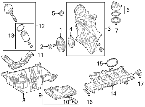 2023 Mercedes-Benz GLC300 Throttle Body Diagram for 254-141-02-00