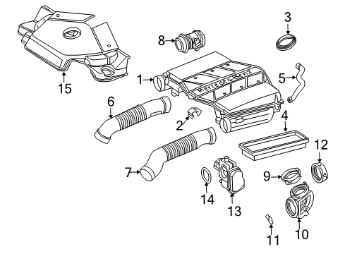 2003 Mercedes-Benz E500 Powertrain Control Diagram