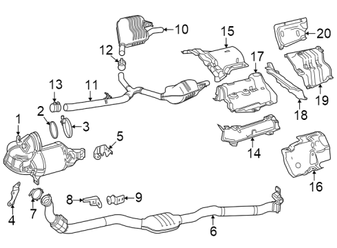 2024 Mercedes-Benz AMG GT 43 Exhaust Components