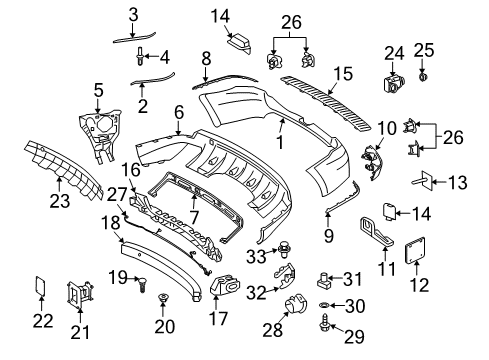 2012 Mercedes-Benz GL450 Bumper & Components - Rear