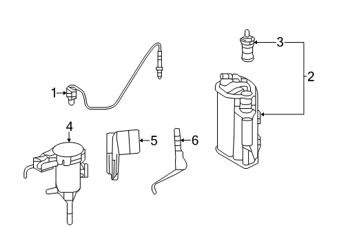 2013 Mercedes-Benz E550 Emission System Diagram